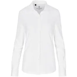 Ladies Long Sleeve Alex Varga Cronus Knitted Shirt White Front